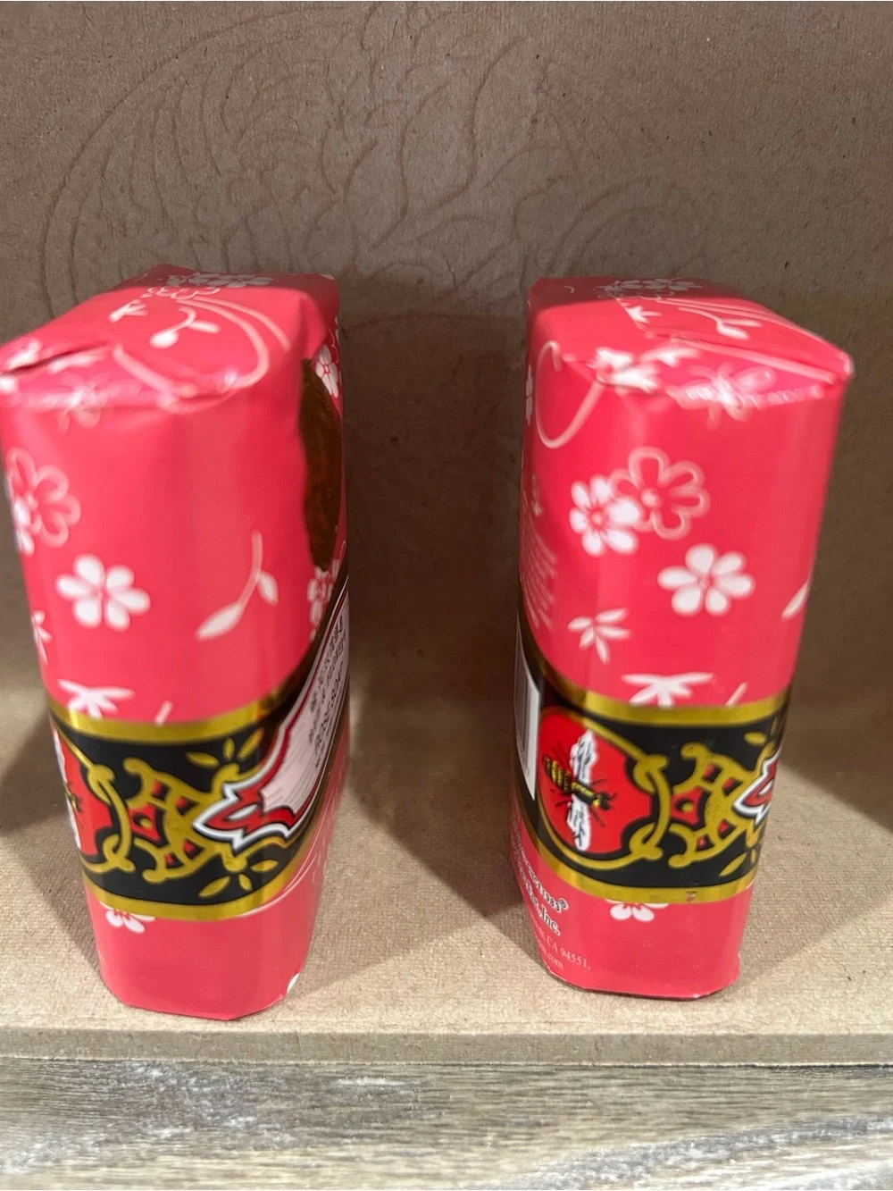 Bee & Flower Rose Soap 2 pk